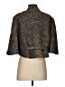 Elie Tahari Chevron-herringbone Brown Blazer Size S - photo 2