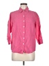L.L.Bean 100% Linen Pink 3/4 Sleeve Button-Down Shirt Size M - photo 1