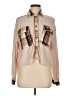Illa Illa Plaid Tan Long Sleeve Blouse Size M - photo 1