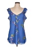 Emma & Olivia 100% Polyester Blue Sleeveless Blouse Size L - photo 1