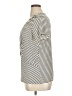 Vince Camuto Stripes Silver Short Sleeve Top Size 1X - photo 5