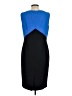 Kasper Color Block Blue Black Cocktail Dress Size 10 - photo 2