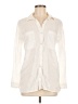 Dotti Ivory Long Sleeve Button-Down Shirt Size 6 - photo 1