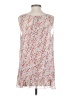 CAbi 100% Polyester White Pink Sleeveless Blouse Size M - photo 2