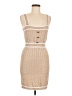 Unbranded 100% Viscose Color Block Tan Cocktail Dress Size M - photo 1