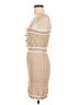 Unbranded 100% Viscose Color Block Tan Cocktail Dress Size M - photo 5