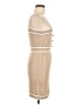 Unbranded 100% Viscose Color Block Tan Cocktail Dress Size M - photo 4