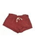 Valia 100% Rayon Solid Burgundy Shorts Size L - photo 1