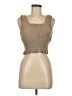 Rachel Parcell Tan Sleeveless Blouse Size M - photo 1