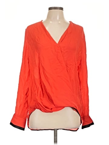 Rag & Bone Long Sleeve Silk Top (view 1)