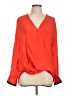Rag & Bone 100% Silk Orange Long Sleeve Silk Top Size L - photo 1
