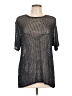 Double D Ranch 100% Rayon Black Short Sleeve Blouse Size L - photo 1