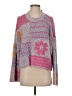 Moon & Madison Color Block Pink Purple Pullover Sweater Size M - photo 1