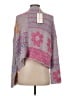 Moon & Madison Color Block Pink Purple Pullover Sweater Size M - photo 2