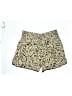 Three Dots 100% Rayon Animal Print Gold Shorts Size L - photo 2