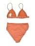Jonathan Simkhai Stripes Orange Two Piece Swimsuit Size S - photo 2