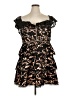 City Chic 100% Polyester Animal Print Black Cocktail Dress Size 16 Plus (S) - photo 1
