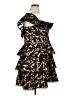 City Chic 100% Polyester Animal Print Black Cocktail Dress Size 16 Plus (S) - photo 4
