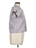 Unbranded Stripes Pink Short Sleeve Blouse Size XXL (estimated) - photo 4