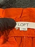 Ann Taylor LOFT Solid Orange Cargo Shorts Size M - photo 3