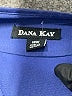 Dana Kay 100% Polyester Blue 3/4 Sleeve Blouse Size 18 - photo 7