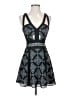 BCBGMAXAZRIA 100% Polyester Argyle Blue Cocktail Dress Size 2 - photo 1