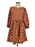 Blu Pepper Polka Dots Brown Casual Dress Size S - photo 1
