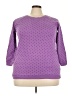 Woman Within Polka Dots Purple Pullover Sweater Size 18 (L) - photo 1