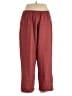 Citron Solid Red Silk Pants Size 1X - photo 1