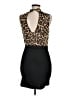 Assorted Brands Animal Print Black Cocktail Dress Size M - photo 2