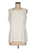 Susan Graver Ivory Sleeveless Blouse Size M - photo 1