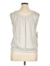 Calvin Klein Silver Sleeveless Top Size 12 - photo 2