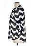 Collective Concepts 100% Polyester Chevron-herringbone Silver 3/4 Sleeve Blouse Size L - photo 5