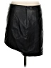 Ichi 100% Leather Black Leather Skirt Size 36 waist - photo 2
