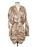 Unbranded 100% Polyester Animal Print Tan Cocktail Dress Size S - photo 1