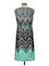 Perceptions Graphic Teal Cocktail Dress Size M - photo 2
