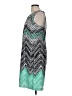 Perceptions Graphic Teal Cocktail Dress Size M - photo 5