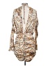Unbranded 100% Polyester Animal Print Tan Cocktail Dress Size S - photo 2