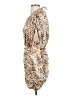 Unbranded 100% Polyester Animal Print Tan Cocktail Dress Size S - photo 5