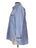 Zara Chevron-herringbone Blue Long Sleeve Blouse Size L - photo 5