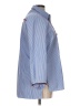 Zara Chevron-herringbone Blue Long Sleeve Blouse Size L - photo 4