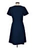 Ann Taylor Solid Blue Casual Dress Size 6 - photo 2