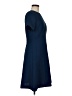Ann Taylor Solid Blue Casual Dress Size 6 - photo 4