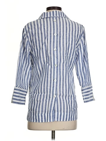 Hinson Wu 3/4 Sleeve Button-Down Shirt (view 2)