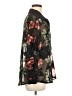 Shein 100% Polyester Floral Black Long Sleeve Blouse Size 6 - photo 4