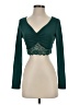 Shein Teal Long Sleeve Top Size 4 - photo 1