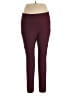 Lux Solid Burgundy Active Pants Size XL - photo 1