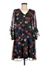 Calvin Klein 100% Polyester Floral Black Casual Dress Size 6 - photo 1