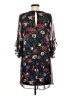 Calvin Klein 100% Polyester Floral Black Casual Dress Size 6 - photo 2