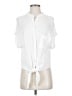 Olivaceous 100% Rayon White Short Sleeve Blouse Size M - photo 1